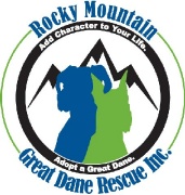 Rocky Mountain Great Dane Rescue, Inc. Logo